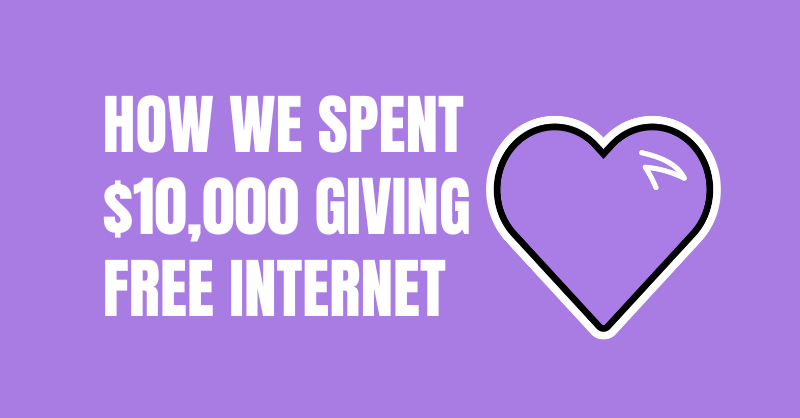 Ten Thousand on Free Internet